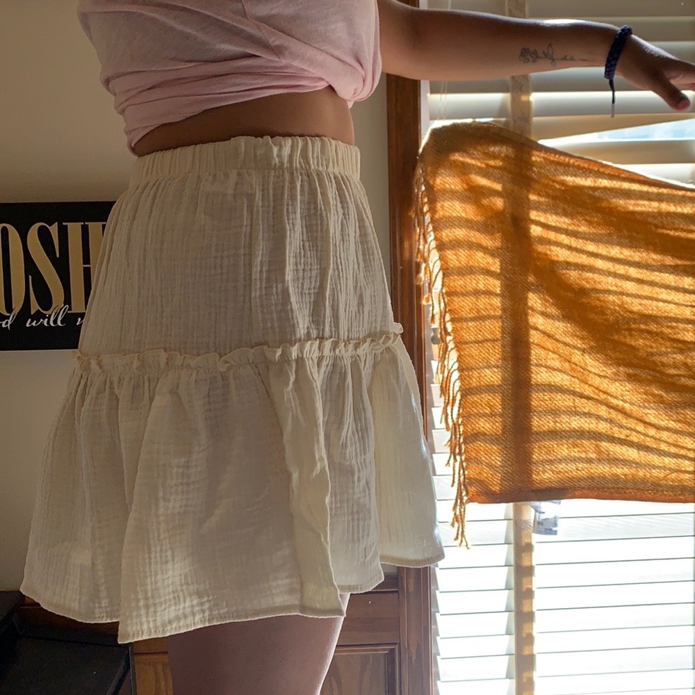 I am selling a beige skirt